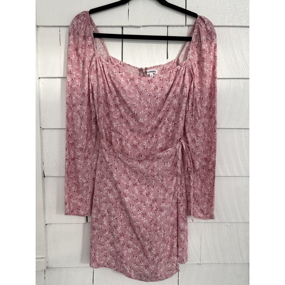Reformation Womens 4 Rosalie Floral Mini Dress Mod Cottagecore Coquette Romantic